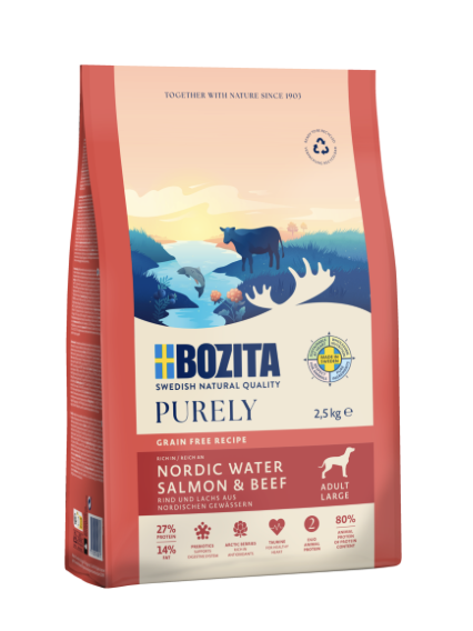 Purely Adult Large Lachs & Rind Grain Free