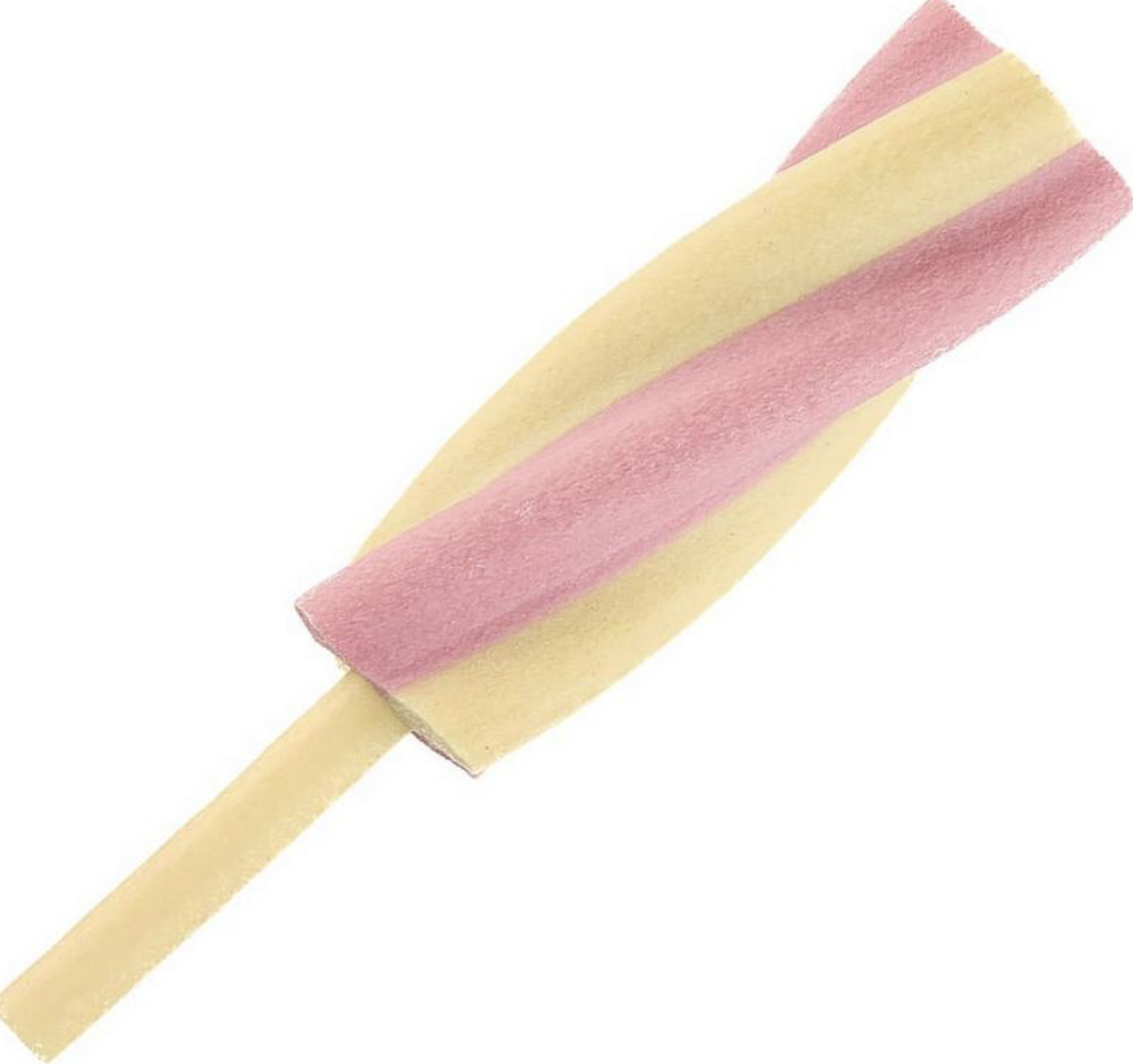 Eiscreme Twist Lollies, Erdbeer-Vanille