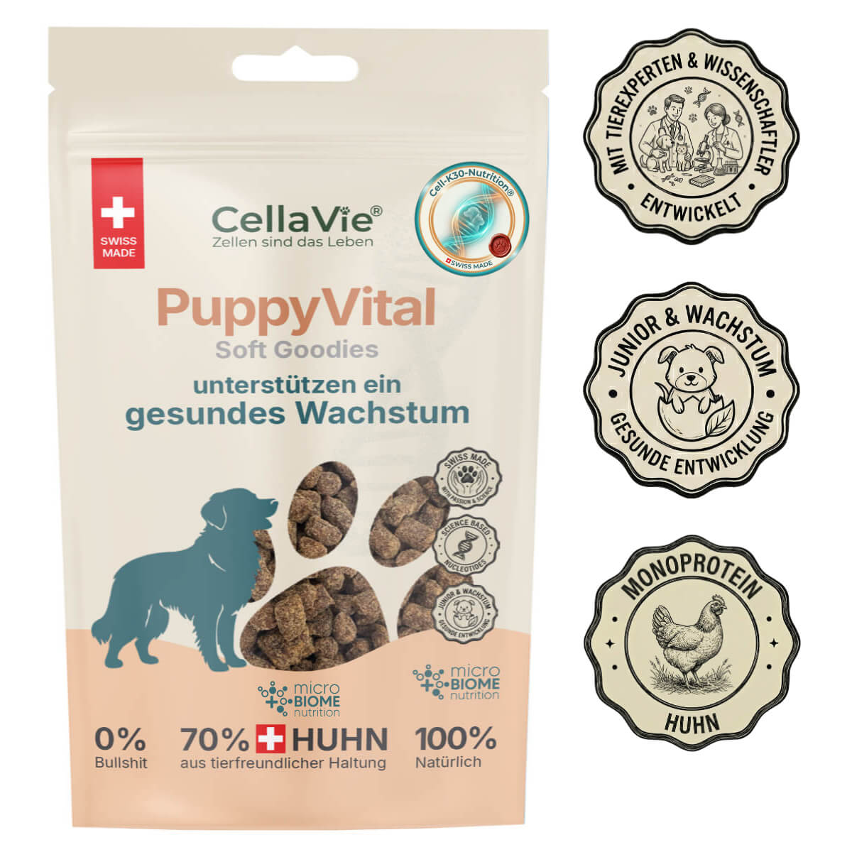CellaVie® Hund PuppyVital Soft Goodies 90g