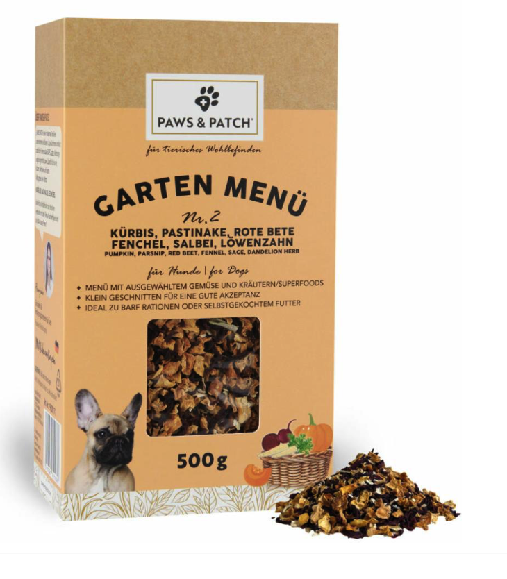 Paws and Patch Garten Menü 2 Hund 500g