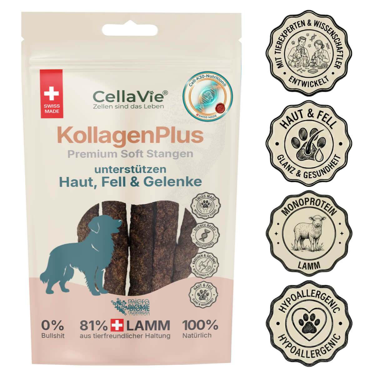 CellaVie® Hund KollagenPlus Premium Soft Stangen 55g
