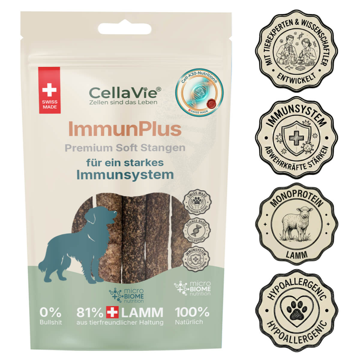 CellaVie® Hund ImmunPlus Premium Soft Stangen 55g